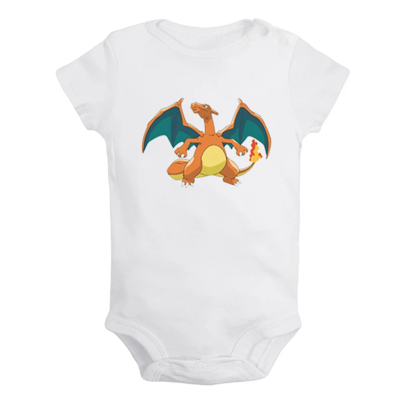 JcBaby089WD Милый дизайн с покемонами, чармандером, бульбазавром, Пикачу, Сквиртл, комплекты для новорожденных мальчиков и девочек, комбинезон с принтом, боди для младенцев, одежда - Цвет: JcBaby089WD