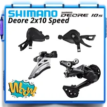 SHIMANO DEORE M4100 M5120 Shifter Lever 2x10S Right Left Pair 10v RD M4120 SGS REAR DERAILLEUR SL M5100 Front swith FD-M4100-M