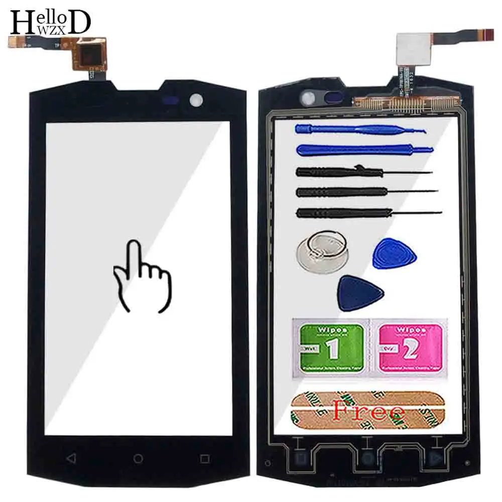 

Mobile Touch Screen For AGM A8 Mini Touch Screen Digitizer Panel Front Glass Lens Sensor TouchScreen Tools 3M Glue Wipes