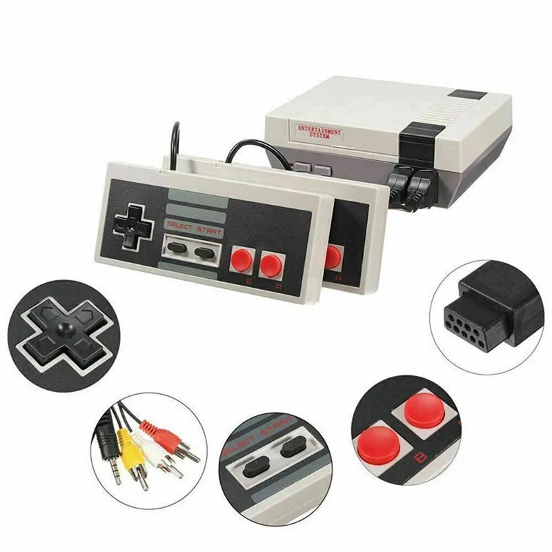 Tiptop 620 игры американские ключи игровая консоль видео игровая консоль двойной геймпад AV выход Встроенный в ретро классические игры развлечения NES - Цвет: Tow keys