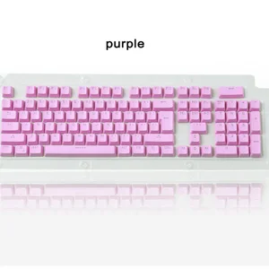 purple SOVAWIN белые 104 ключи колпачки для ключей английский Languag модные PBT колпачки для ключей светильник для механической клавиатуры Полный Набор колпачков для ключей Новинка - Цвет: purple