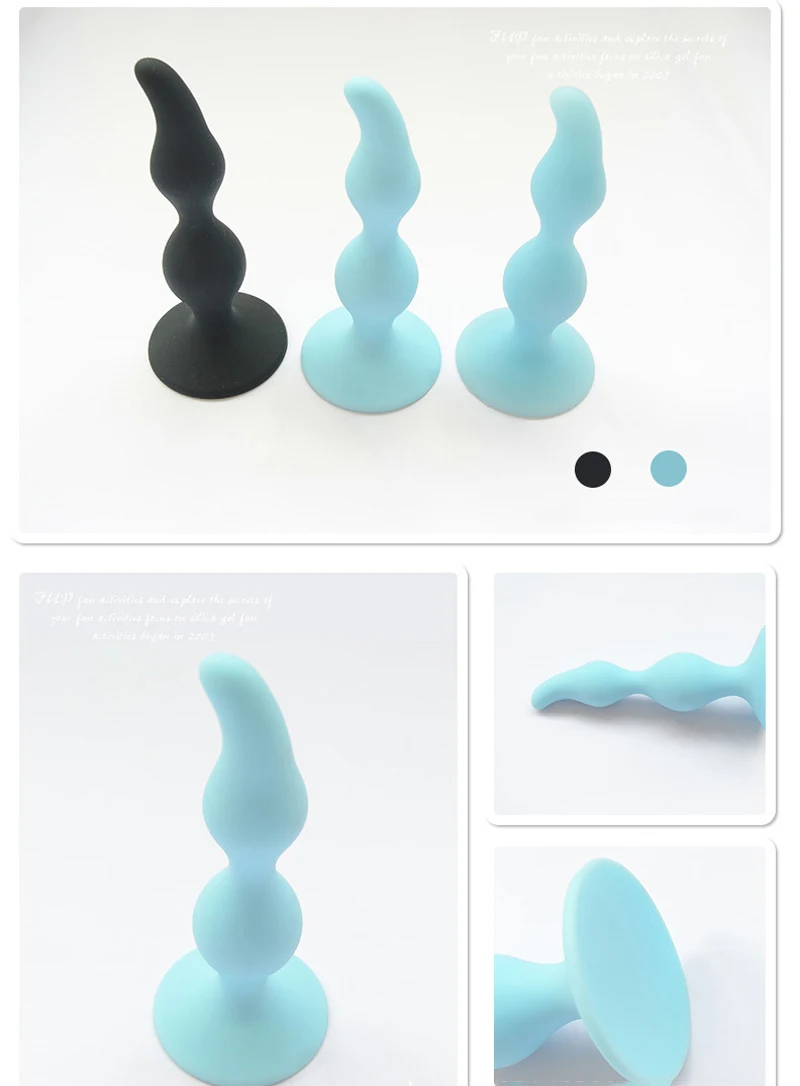 h00xBASICS Beaded Slimline Butt Plug (2)