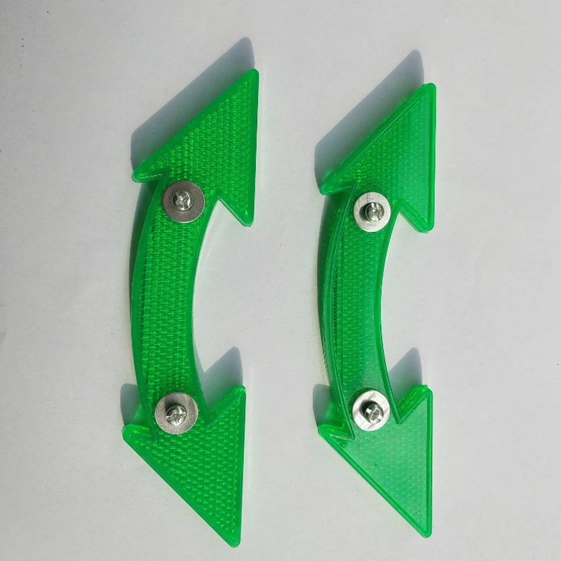 1 пара MTB дорожный велосипед велосипедный отражатель велосипедная стрелка форма безопасные Предупреждение ющие детали красный желтый синий зеленый оранжевый Аксессуары для велосипеда