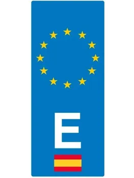 

Sticker Spain flag License Plate 40x100mm.