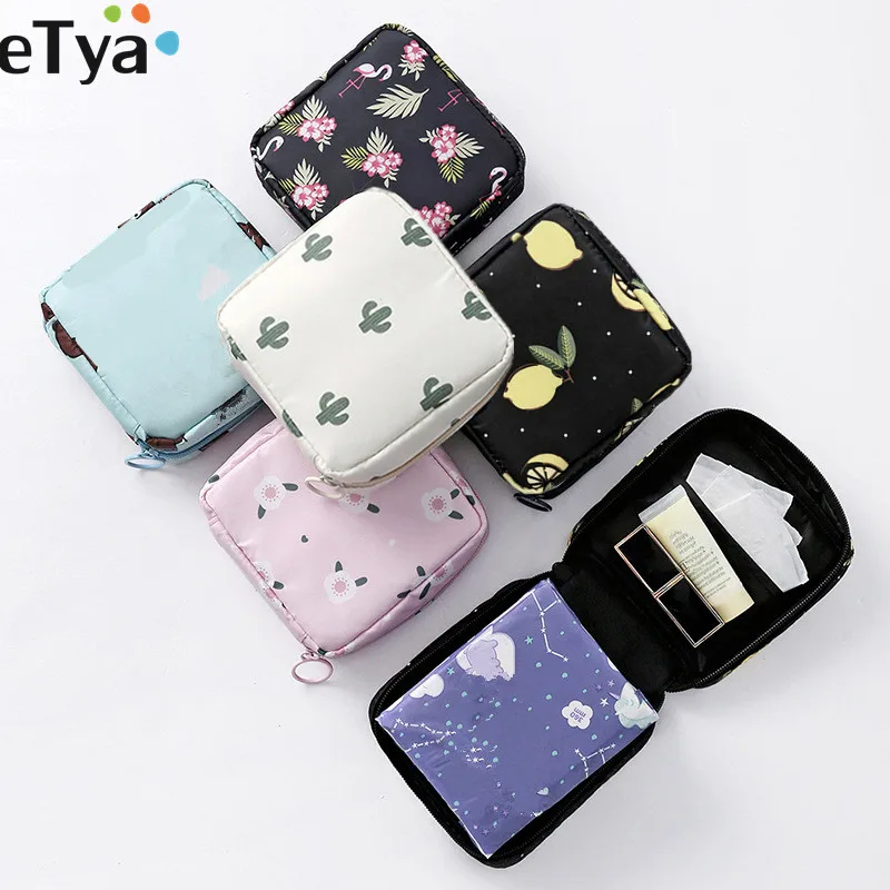  Fashion Women Small Cosmetic Bags Travel Mini Sanitary Napkins Make Up Coin Money Card Lipstick Sto