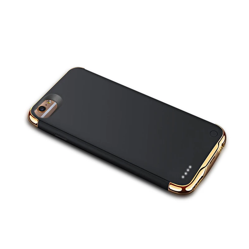 Baratos 3500 4000 5500 6000mAh cargador de batería para iphone 6 6s 7 8 X XS X MAX XR cargador Charing Cross caso para iphone 6 6s 7 8 Plus