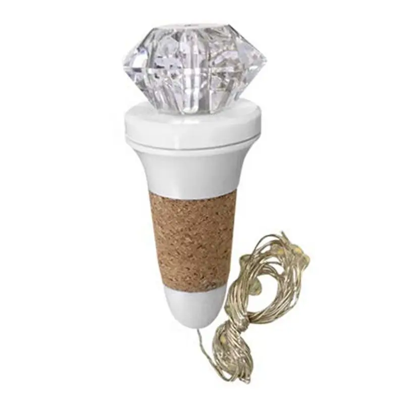 

Hot 4PCS Diamond Wine Bottle Lights LED String Lights USB Rechargeable Waterproof String Lights for Wedding Party Christmas Gard
