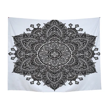 

100% Polyester Tapestry Wall Hanging Mandala Bohemian Decor Tapestry Flower of Life 150x200cm Indian Blanket