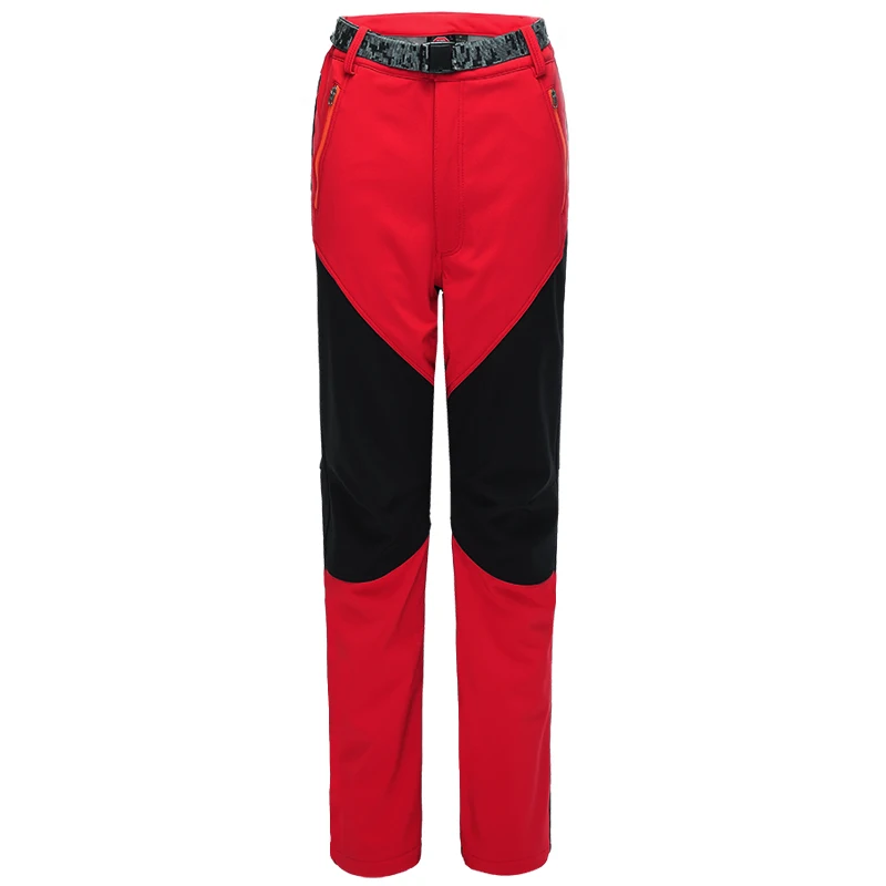 

На открытом воздухе soft shell брюки для женщин Зимняя одежда с ворсом, теплые штаны для активного отдыха, ветрозащитная и водонепроницаемая походная брюки для горного туризма