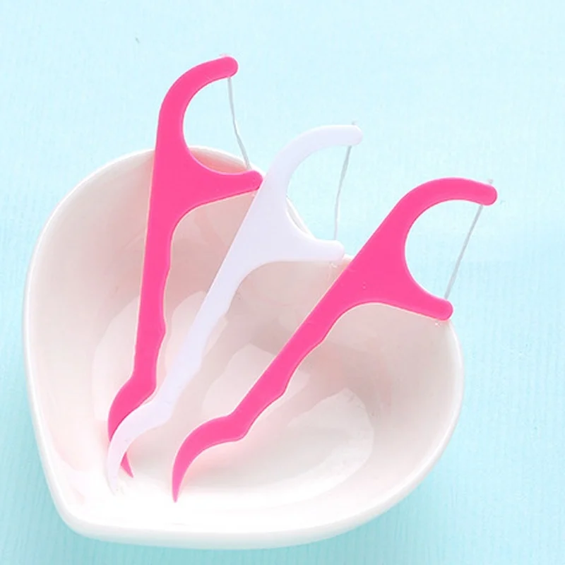 100 шт зубная нить Flosser выбирает зубы Зубочистки уход за полостью рта зуб очиститель