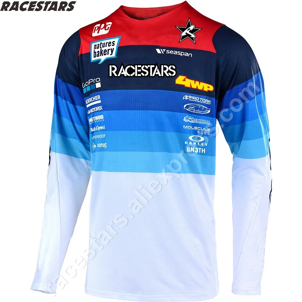 7 RACESTARS, майка для мотокросса, для спуска на гору, для квадроцикла, Camiseta Ropa MTB, с длинным рукавом, для езды на мотоцикле - Цвет: 7
