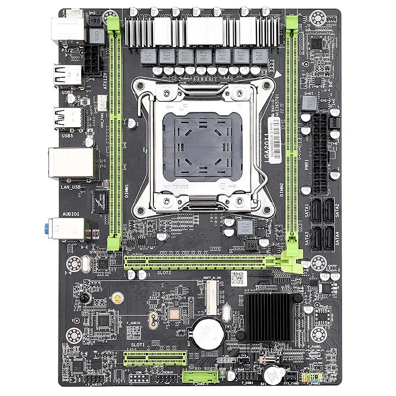 X79 материнская плата Lga2011 2-Каналы Ddr3 память Ecc M.2 Usb2.0 Sata2.0 Pci-E игровая доска для Ксеон E5 процессор