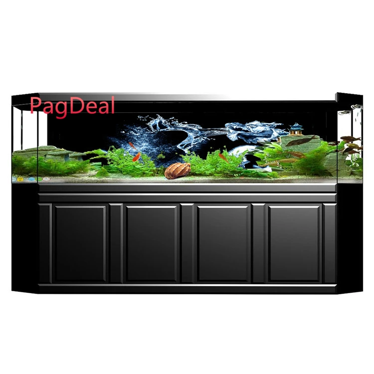 Customized Aquarium Background Fish Tank Landscape Decorative Backdrop Dragon Make Rain 3D HD Photography Background Image Decor