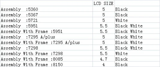 Сенсорный ЖК-дисплей в сборе для Coolpad 5360 5367 5721 5951 7295 7298 8085 8150 A/plus