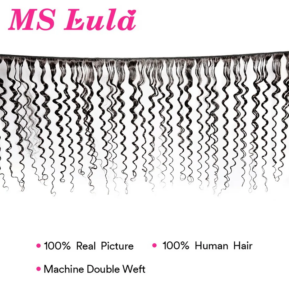 Ms lula, перуанские волосы, глубокая волна, пряди, человеческие волосы, плетение, 8-30 дюймов, натуральный цвет, волосы remy для наращивания, пряди, средний коэффициент