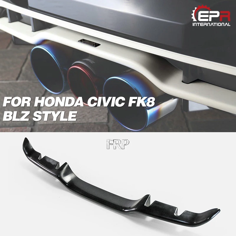 Диффузор для заднего бампера из стекловолокна Honda 2017 On Civic FK8|Амортизаторы| |