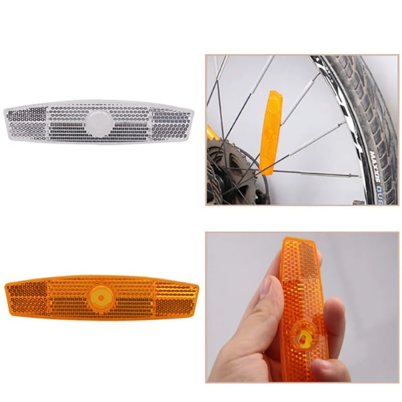 4pcs/set Bike Bicycle Spoke Reflector Safety Warning Light Cycling Wheel Rim Reflective Lamp Mount Vintage Clip Tube Reflector
