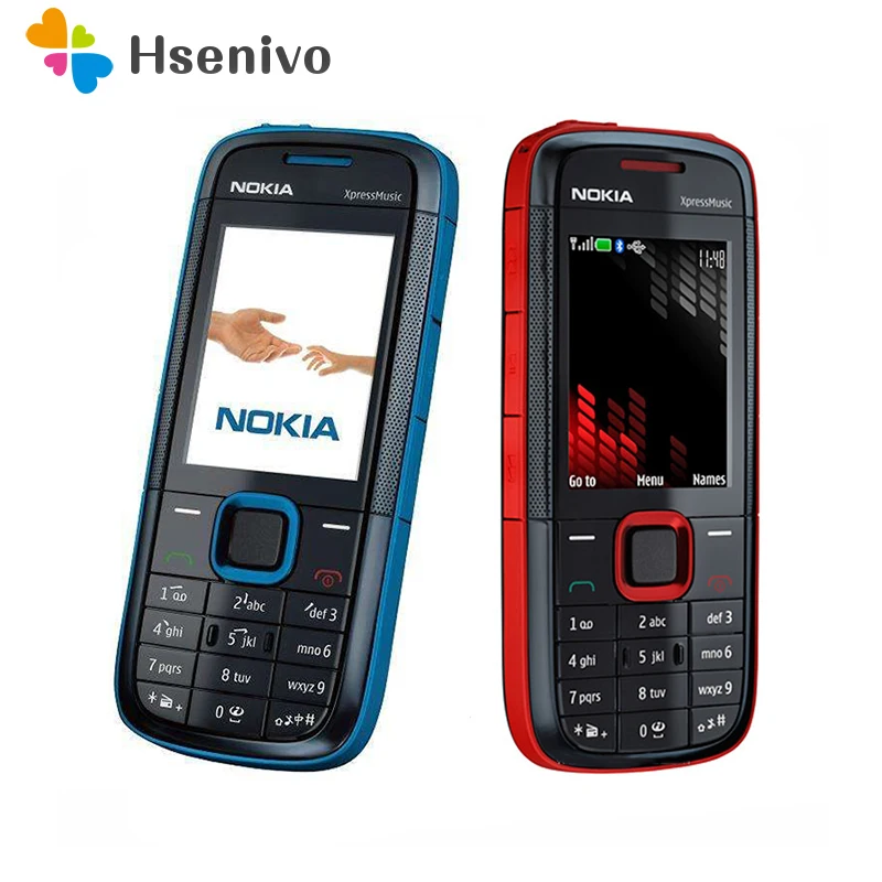  Original Nokia 5130 XpressMusic unlocked mobile phone Bluetooth FM russian keyboard support cell ph