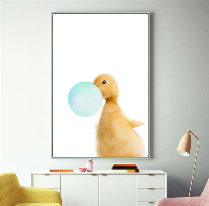 SX066-4幅.北欧简约动物吹气球16803157