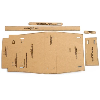 

Leather Craft Personality Shoulder Bags Crossbody Bag Handbag Sewing Pattern Hard Kraft Paper and Acrylic DIY Template 19cm*12cm