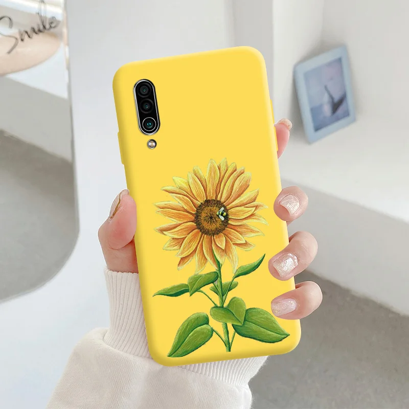 For Meizu 16xs Protective Shell Silicone Soft Shell Phone Case Candy Color Case Fashion Silicone Color Chrysanthemum cases for meizu Cases For Meizu