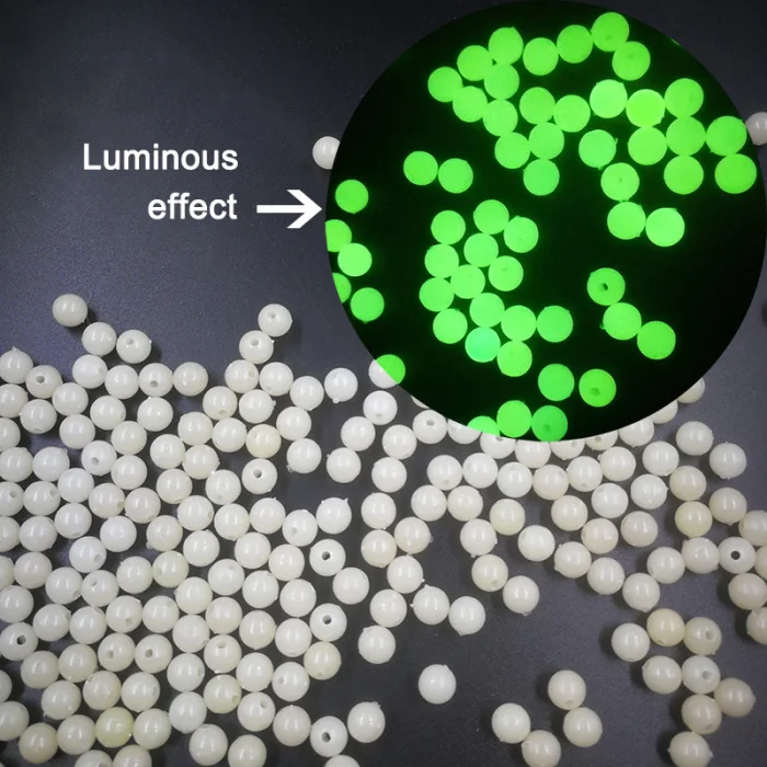 Горячие 1000 шт светящиеся бусины рыболовные снасти в виде бобов круглые поплавки затвор свет шары морская Рыболовная Снасть MVI-ing