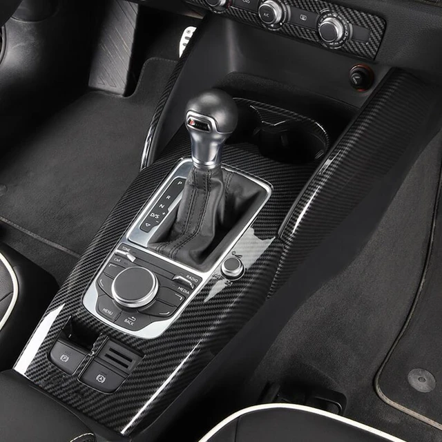 Car Center Control Water Cup Holder Frame Cover Trim For Audi A3 8V 2013-19  Console Panel Decorative Strip Interior Accessories - AliExpress