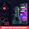APP Smart Wearable Penis Ring Cock Vibrator Lock Delay Ejaculation Erection Enlarger Wireless Massager Sex Toys Store for Men 1