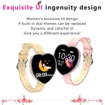 

T52 Women Smart Watches Wristband Fitness bracelet smart clock Heart Rate Tracker Monitor blood pressure Blood Oxygen SmartWatch