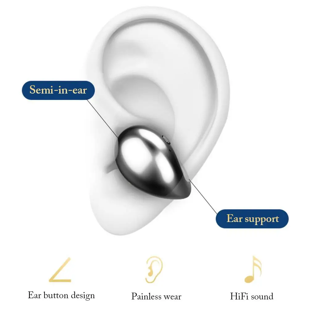 S19 TWS 5,0, беспроводные Bluetooth наушники, Висячие Наушники с костной проводимостью, бинауральная гарнитура, Hi-Fi, стерео наушники, HD вызов, 2200 мА/ч