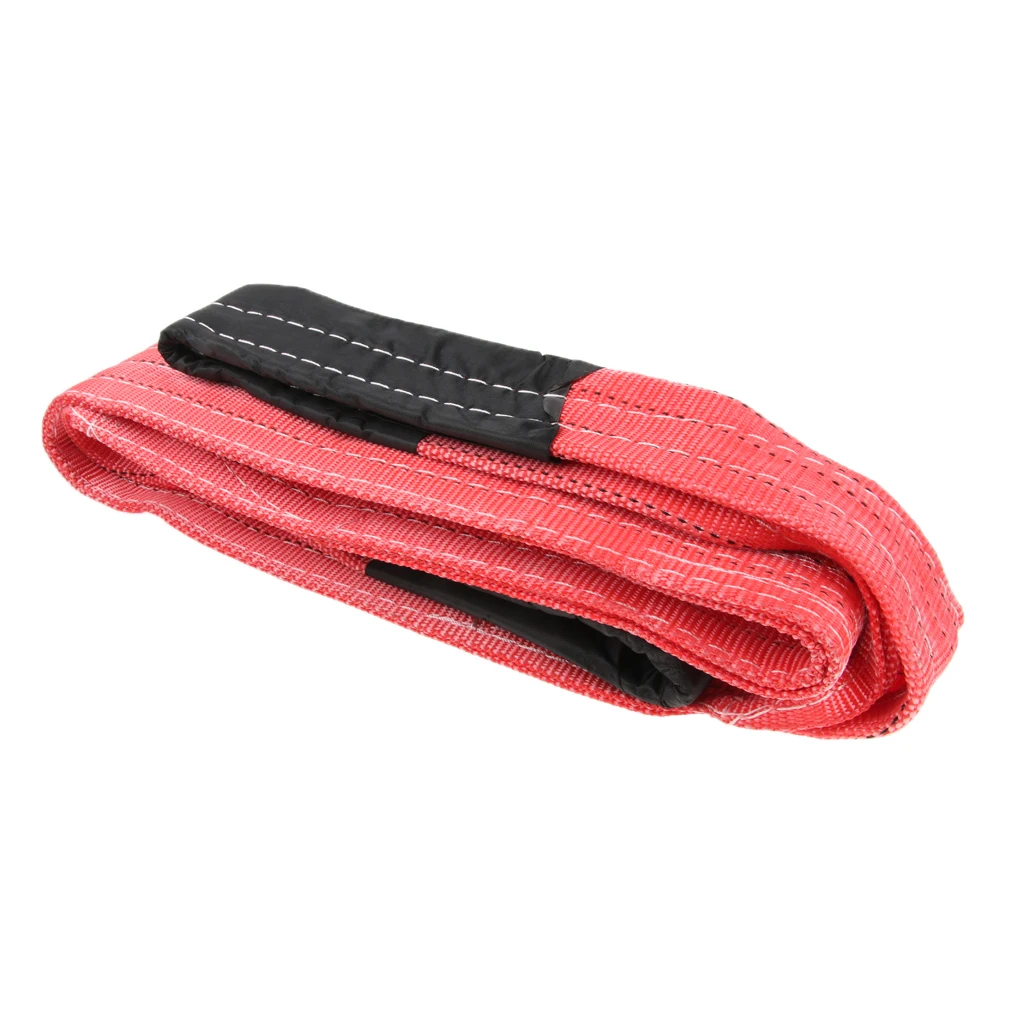 2M 5Ton Lifting Sling Car Emergency Tow Cable Heavy Duty Road Recovery Strap
