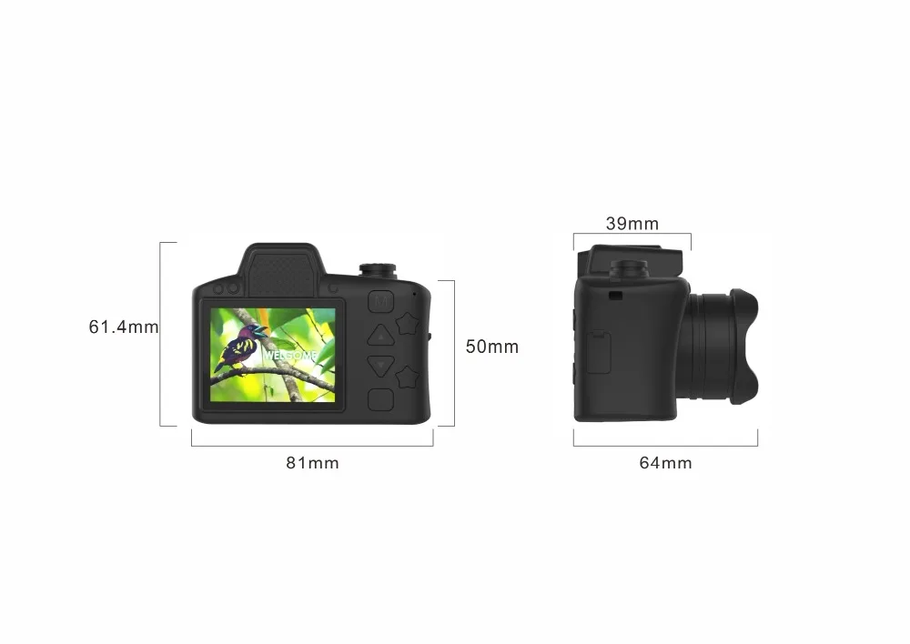 Новинка 2,0 дюймов ips HD цветной экран детская камера детская SLR DV с оптическим зумом