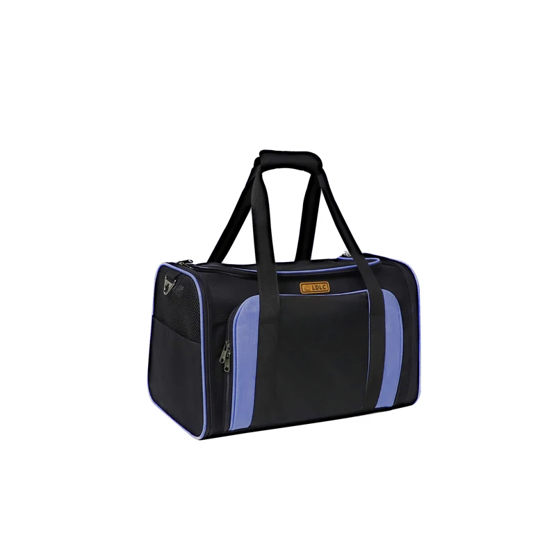 Dark blue Младенческая блестящая сумка для животных односторонняя Расширительная полиэфирная ткань удобная большая космическая молния вентиляционная дорожная сумка для домашних животных - Цвет: Dark blue