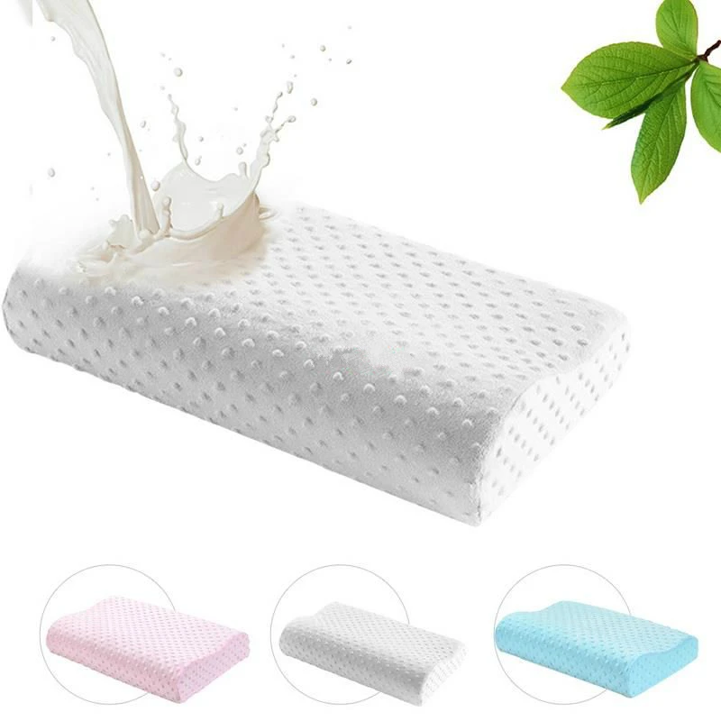 

Slow Rebound Memory Foam Pillow Orthopedic Pillow Soft Pillow Massager For Health Care Travel Sleeping Latex Neck Pillow Fiber
