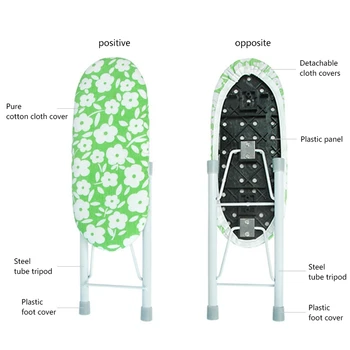 

New Ironing Board Home Travel Portable Sleeve Cuffs Mini Table With Folding Legs