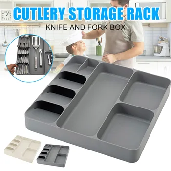 

Cutlery Box Storage Holder Rack Organizer Tray for Kitchen Drawer Forks Chopsticks Spoon LAD-sale