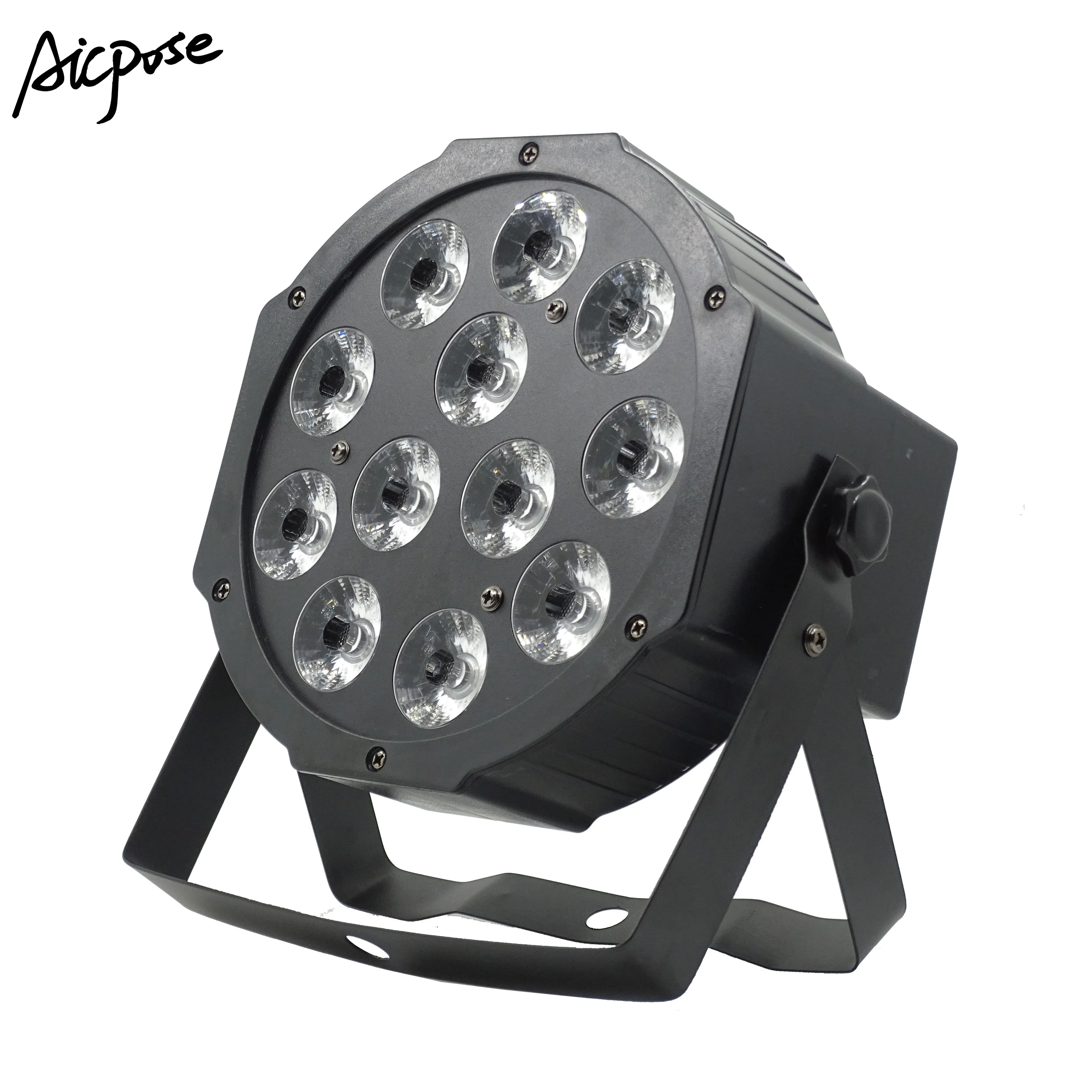 6 шт./лот 12x12 Вт RGBW 4 в 1 Led Par огни с dmx512 сценическое освещение свадебные DJ световые эффекты для вечеринки