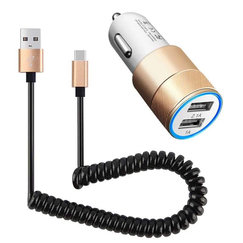 

Universal Car Charger with Cable USB Fast Charging For Huawei P30 Lite P20 Pro Mate 20 20X 5G P Smart Nova 5T P9 P10 For iPhone