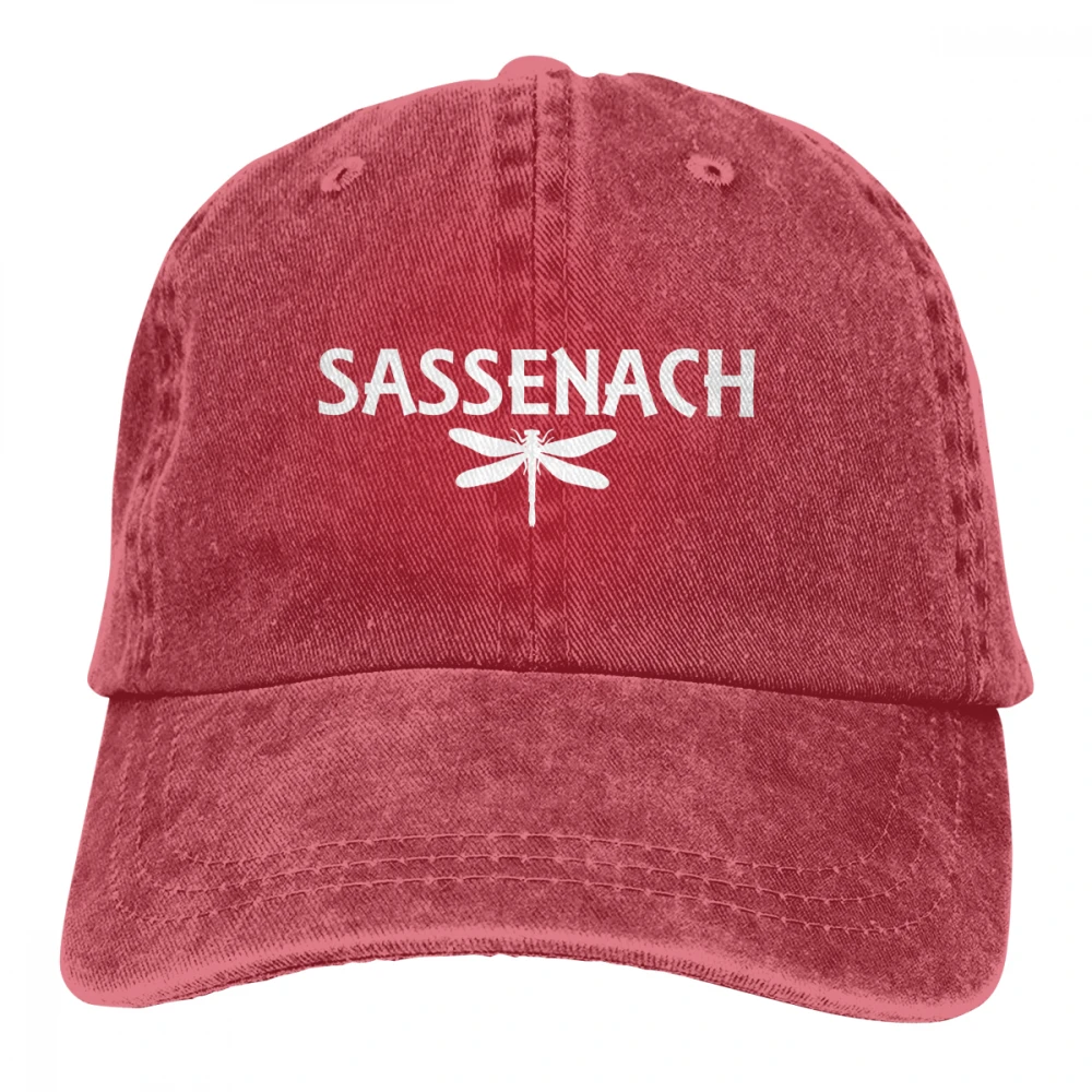 Sassenach Стрекоза Casquette черный унисекс Мужские Женские джинсовые бейсболка с ремешком кепки Регулируемый Гольф папа шляпа