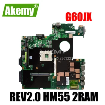 

G60JX Motherboard REV2.0 HM55 2RAM For Asus G51J G60J G51JX Laptop motherboard G60JX Mainboard G60JX Motherboard test 100% OK
