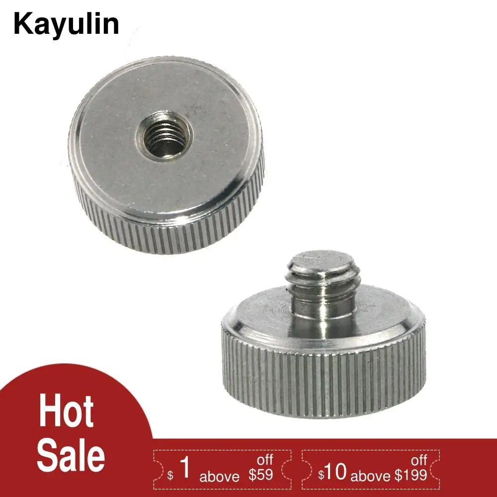 Переходник Kayulin с винтом 1/4 дюйма на 3/8 для камеры штатива монопода фотостудии |