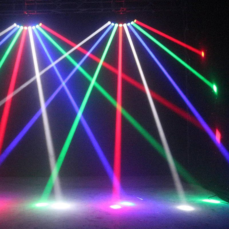 Hoge helderheid acht-beam сканер веер луч бар lichtstraal лазерный сканер RGB dj клуб диско светильник Acht Ogen светодиодный луч лампы