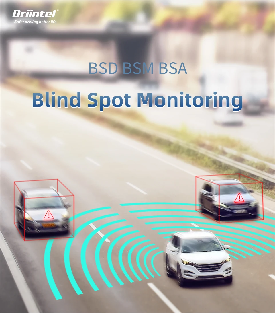 Обнаружение слепых зон 24 ГГц миллиметровый волновой радар BSA BSM BSD