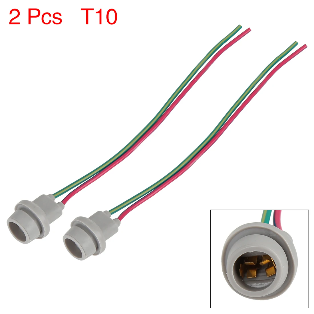 Uxcell Car DC 12V W5W T10 194 168 Light Socket Lamp Holder Wire Harness Extension Connector Adaptor 2/10/20/30Pcs