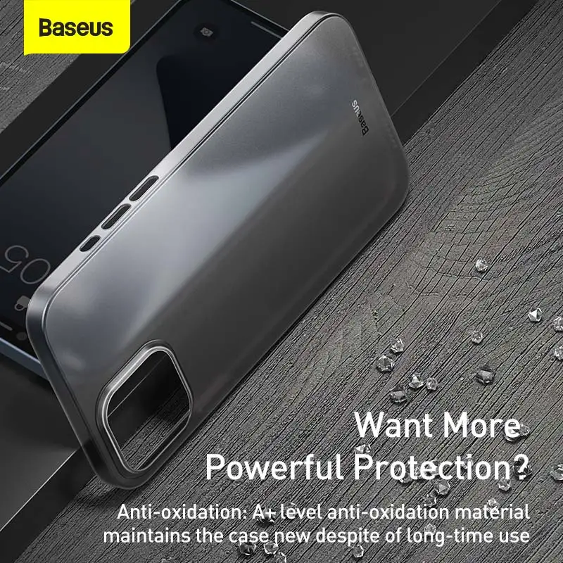 Простой чехол Baseus для телефона iPhone 12 Pro Max матовый полипропиленовый 11 XR XS