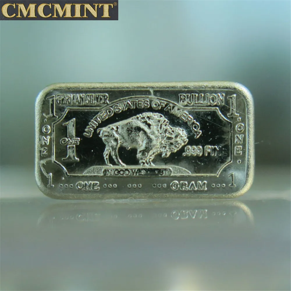 Немецкое серебро/cmcmint buffalo bar A094T 20 шт./лот 1 г | Дом и сад