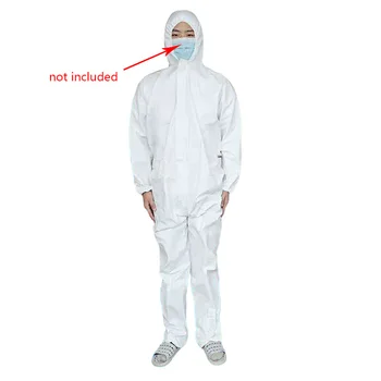 

Men Women Waterproof Dustproof Breathable Anti-epidemic One-piece Protection Disposable Coverall Clothing Isolation Suit