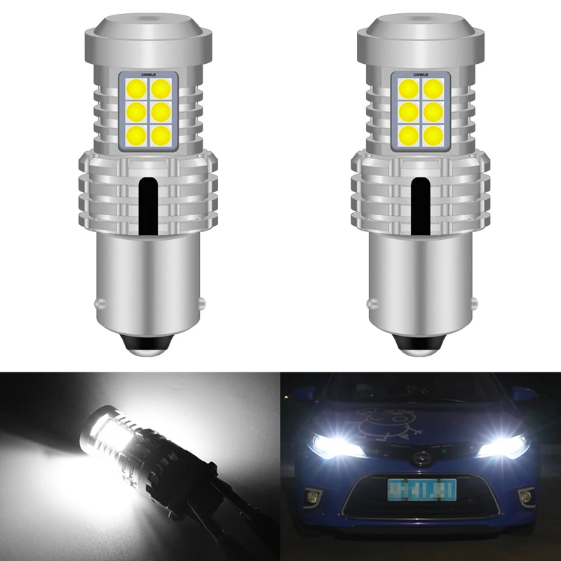 Katur 2 шт. 1156 Bau15s PY21W светодиодный светильник Canbus No Hyper Flash 7507 светодиодный светильник сигнала поворота Янтарный Желтый встроенный резистор без ошибок - Испускаемый цвет: White