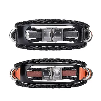 

National Style Woven Rope Bracelet Metal Clasp Conjunction Wrist Strap Band for TomTom Touch Smart Bracelet Watch Accessories