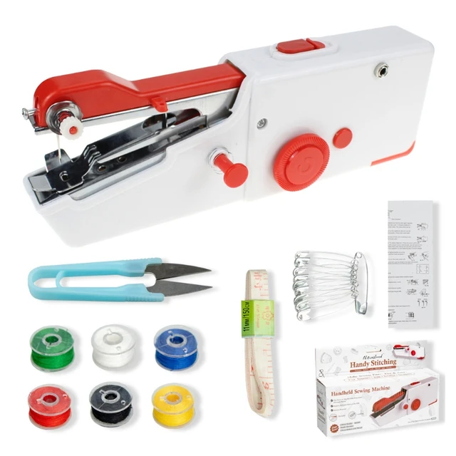 Handheld Sewing Device Portable Electric Sewing Machine with Sewing Kit  Supplies